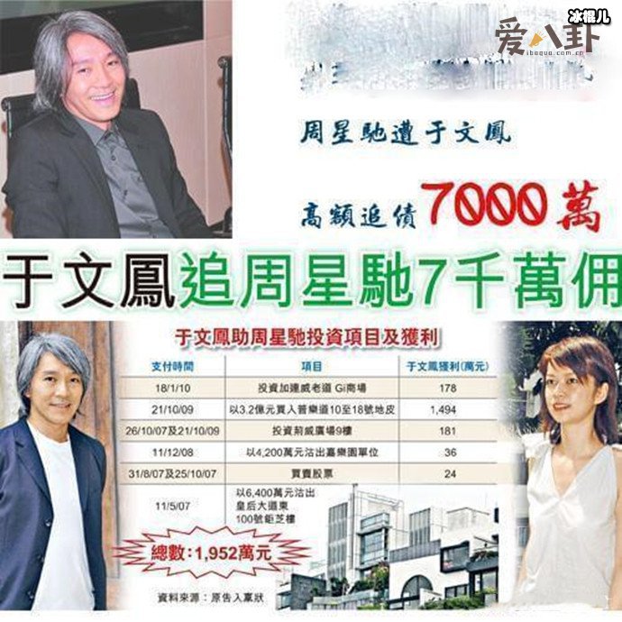 周星驰为何被前女友追讨7000万, 他们原来是发生了这样的事情