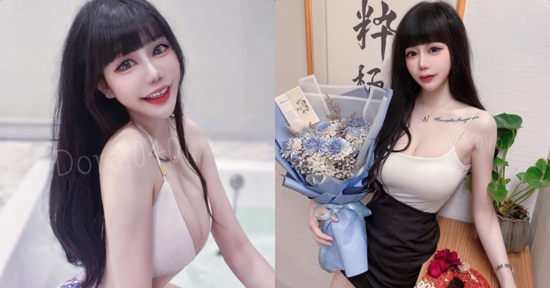 美豔正妹「朵菈」發布火辣側身照，「超豐滿車頭燈」畫面太雄偉！